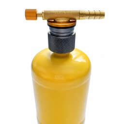 MAPP Gas Cylinder Adapter/ EN417 Gas Canister Adapter with 8mm Hose Barb Connector & Adjustable Valve for Welding Torch Burner