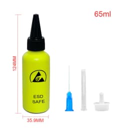 Alcohol Bottle, Solvent Dispensing, Mobile Phone Repair, Anti-Static, Leak-Proof, With Needle, 65ML