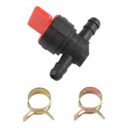 Petrol Oil Or Diesel Shut-off Valve Petrol Tap With 2 Clamps Petrol Diesel For 6-8mm Ø Hose Garden Tools Lawn Mower Parts