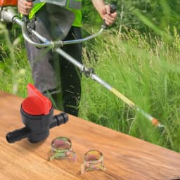 Petrol Oil Or Diesel Shut-off Valve Petrol Tap With 2 Clamps Petrol Diesel For 6-8mm Ø Hose Garden Tools Lawn Mower Parts