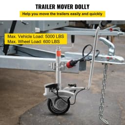 12V Motorised Jockey Wheels Electric Power Mover Maneuver Trailer Boat 350W Striker Power Jockey Wheel Foldable
