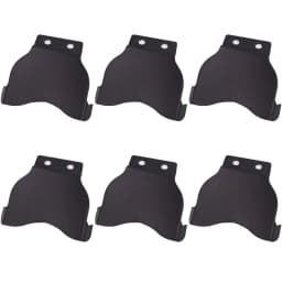 6PCS/LOT Black Plastic Light Weight Comfortable Paddle Mount Clip For OWB Holsters Sheaths Mounting Hardware Included