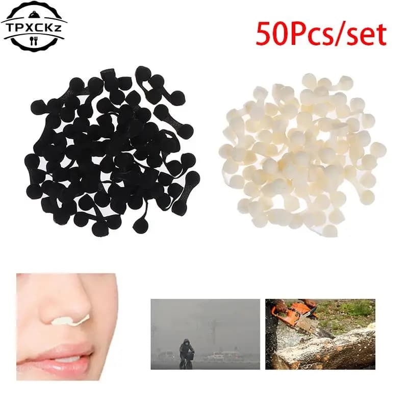 50Pcs/lot Anti-pollution Tanning Nasal Plug Spray Nose Filters Sponge