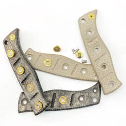 1pair Micarta Blade Handle Patch for BM Fixed Admas 375 Knife Folding With 5 Pairs Brass Screws Knife Patch Material DIY Parts