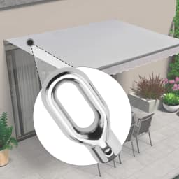 Awning Ring Hook Parts Repair Easy Installation Versatile Hand Crank for Awnings Awning Lift Machine Ring Canopy Attachment