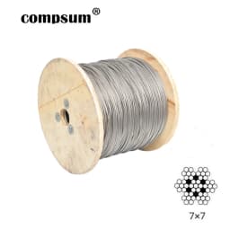 304 Stainless Steel 1mm 1.2mm 1.5mm 2mm Diameter Steel Wire bare Rope lifting Cable line 0.5mm 0.6mm 2mm 3mm 0.8mm 1mm 1.5mm