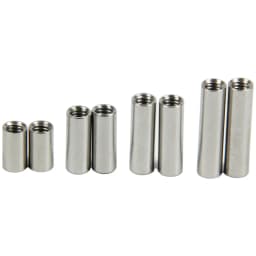 2pcs Stainless Steel Threaded Sleeves Screw Rob Tube 5mm Diameter with M4 Internal Thread Spare Part
