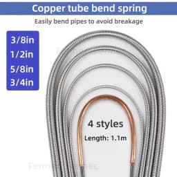 Internal Copper Pipe Bending Spring for Air Condition Steel Manual Pipeline Spring Tube Bending Tool 3/4/5/6 Points 10-19mm