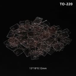 100PCS Silicone TO-220 Mica Insulation Pad Heat Insulation To-220 Insulation Pads Silicone Mica Sheet Insulation