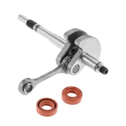 4140 030 0400 Crankshaft with 2pcs Seal Fit for Stihl FS38 FS40 FS45 FS46 FS55 String Grass Trimmer Outdoor Garden Power Tool