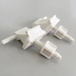 Toilet Seats Hinge Bolts Set Plastic White Toilet S-Eat Hinge Replacement Kit Toilet Seats Fastener Bathroom Accessories