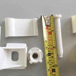 Toilet Seats Hinge Bolts Set Plastic White Toilet S-Eat Hinge Replacement Kit Toilet Seats Fastener Bathroom Accessories