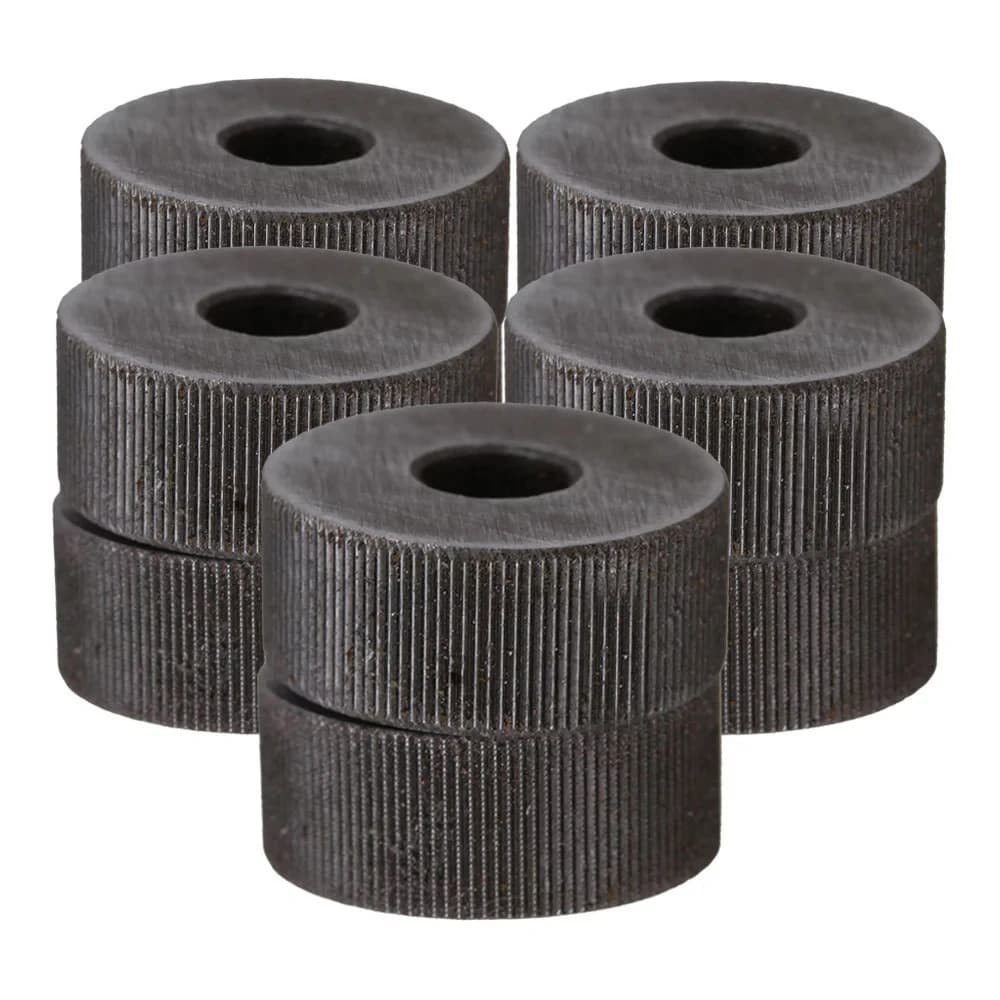2pcs 19*8mm Knurling Tool Silver Single Straight Wheel Linear Knurl Tool 0.8-2.0mm Pitch