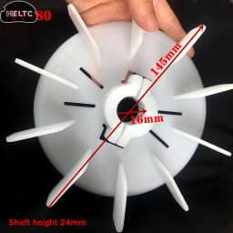 1PC Plastic Motor Fan Blade Adjustable Motor Cooling Fan Impeller Motor Fan Vane High Temperature For Hydraulic Motor Accessorie