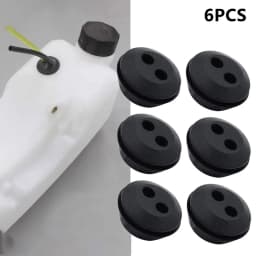 6Pcs Tank Fuel Seal Grommets Replacement Rubber Grommet 2-Hole Fuel Tank Strong Sealing Grommet For Garden Trimmer Brush Cutters