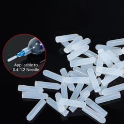 15Pcs Silicone Plug Head for 0.4-1.2mm Glue Dispensing Syringe Needle Seal Prevents Glue Solidifying Special Purpose Syringe Tip