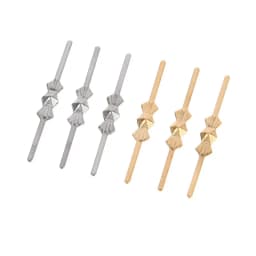 500pcs/bag 25mm Metal Butterfly Buckles Bowtie Connectors Pins For Crystal Prism Beads Chandelier Pendant Lighting Parts