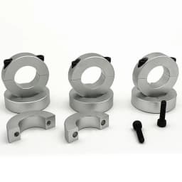 1PC Retaining Ring 6/8/10/22/28/32/40mm Aluminum Alloy Two Piece Clip Collar Anti-corrosion Treatment Interchangeable