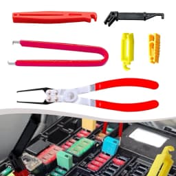 Stainless Steel Relay Extraction Pliers With Fuse Extractor Tool For Removing Electrical Relays Battery Terminal Wiper Remover