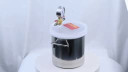 Stainless Steel Vacuum Chamber Gallon Vacuum Defoaming Barrel 6L Vacuum Degassing Chamber Silicone AB 20CM