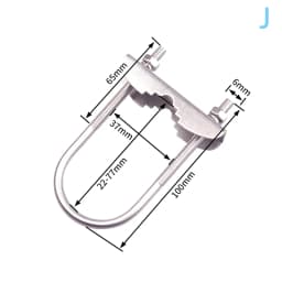 【LM】M6 U Bolts Mounting Hardware Heavy Duty Anti-Rust Mast To Mast Clamp V Jaw Block Mount Bracket Kit For Outside Home Antenna
