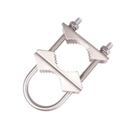 【LM】M6 U Bolts Mounting Hardware Heavy Duty Anti-Rust Mast To Mast Clamp V Jaw Block Mount Bracket Kit For Outside Home Antenna