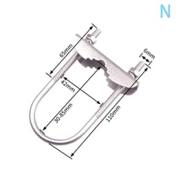 【LM】M6 U Bolts Mounting Hardware Heavy Duty Anti-Rust Mast To Mast Clamp V Jaw Block Mount Bracket Kit For Outside Home Antenna