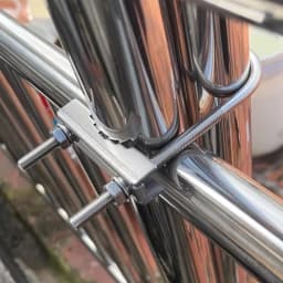 【LM】M6 U Bolts Mounting Hardware Heavy Duty Anti-Rust Mast To Mast Clamp V Jaw Block Mount Bracket Kit For Outside Home Antenna