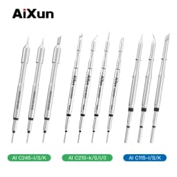 Aixun C210 C245 C115 Soldering Iron Tips T12 Station Handle For JBC T210 T245 T115 Original Sugon T26 T26D Lead Free T3A T3B Kit