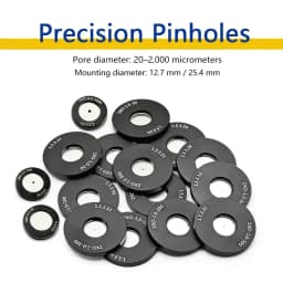 Optical Laboratory Precision Pinhole Diameter Ø30/40/50/75 μm Spatial Filter System Accessories 0.5–1 Inch