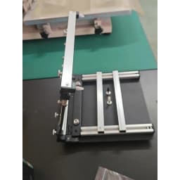 100*100mm SMT Steel Mesh Solder Steel Sheet PCB Solder Paste Printing Manual Micro Screen Printing Machine Printing Table