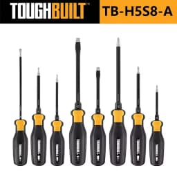 TOUGHBUILT High Hardness Aluminum Alloy Steel Cutter Head High Torque Rubber Handle Screwdriver Sold Separately Hand Tools
