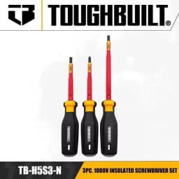 TOUGHBUILT High Hardness Aluminum Alloy Steel Cutter Head High Torque Rubber Handle Screwdriver Sold Separately Hand Tools