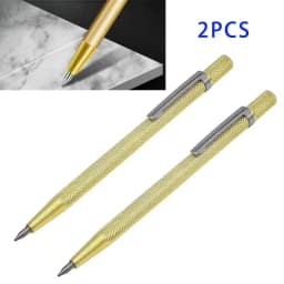 2pcs Carbide Tip Scriber Diamond Pens - Point For Precision Engraving & Marking on Glass Tile Durable Metal Machining & Wood