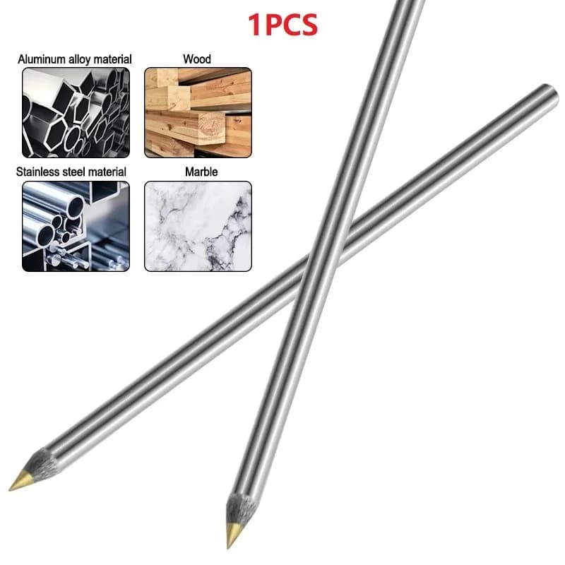 Carbide Alloy Steel Glass Tile Cutter Carbide Scriber Hard Lettering Pen Construction Marker Lettering Pencil Hand Tools
