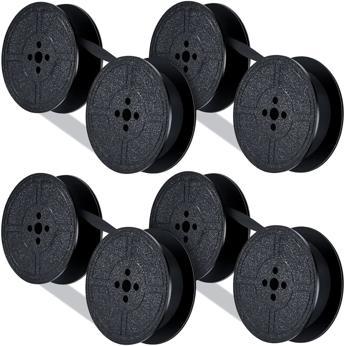 4 Pairs Universal Typewriter Ribbon Durable Portable Compatible with Most Vintage Manual Typewriter Calculator Ribbon