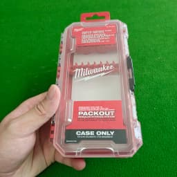 Milwaukee Tool Box Collection 1/4 Inch Hex Shank Bits Storage Case Empty Durable Clear Lid Portable Screwdriver Bit Organizer