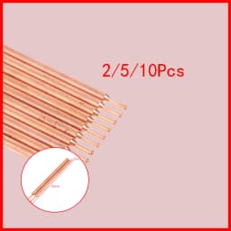 2/5/10Pcs 3mm Purple Copper Oxide Electrode Heads, 18650 Battery Spot Welding Needles, Double-Head Tips