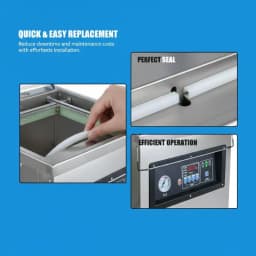 400/500/600 Vacuum Machine Sealing Strip Silicone Vacuum Food Packaging Machine Accessories Rubber Sealing Ring 6*12