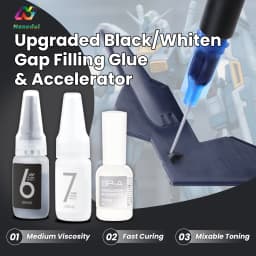 DSPIAE BP-01 BP-02 PRO Gap Filler Accelerator Set for Gundam Model Making Tools Fast Hardening Easy Sanding Hobby DIY Craft