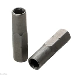 Premium 2PCS 1/4" 6.35mm Hex Shank to 4mm Hex Bit Adapter - High-Precision Converter for Precision Hex Socket Screws