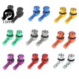1Pcs Motorcycle Valve Stems Rim 90 Degree Angle Aluminum Alloy Valve Wheel Tire Tubeless Valve Caps For Rim Wheel Parts