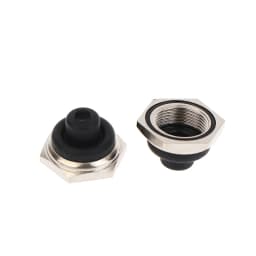 5Pcs New Product M12 * 0.75 12MM Toggle Switch Waterproof Cap With Hexagonal Metal Edge Accessories