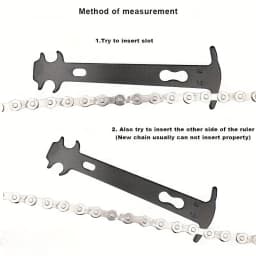 Bike Chain Wear Indicator Chain Checker Gauge Measurement Repair Tool Ruler for Road Mountain Hybrid Bicycl
