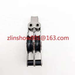 Marine Boat Accessories Stainless Steel Double Nylon Sheaves Pulley Block for 4mm Rope