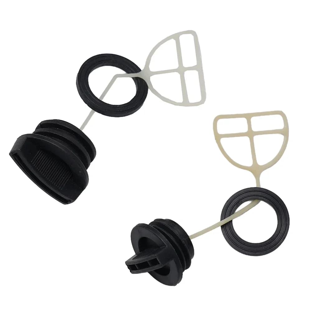2PCS Fuel Tank Cap Oil Cap With Gasket For Chinese Chainsaw 5200 52cc Garden Tool Parts Replacement Accessories