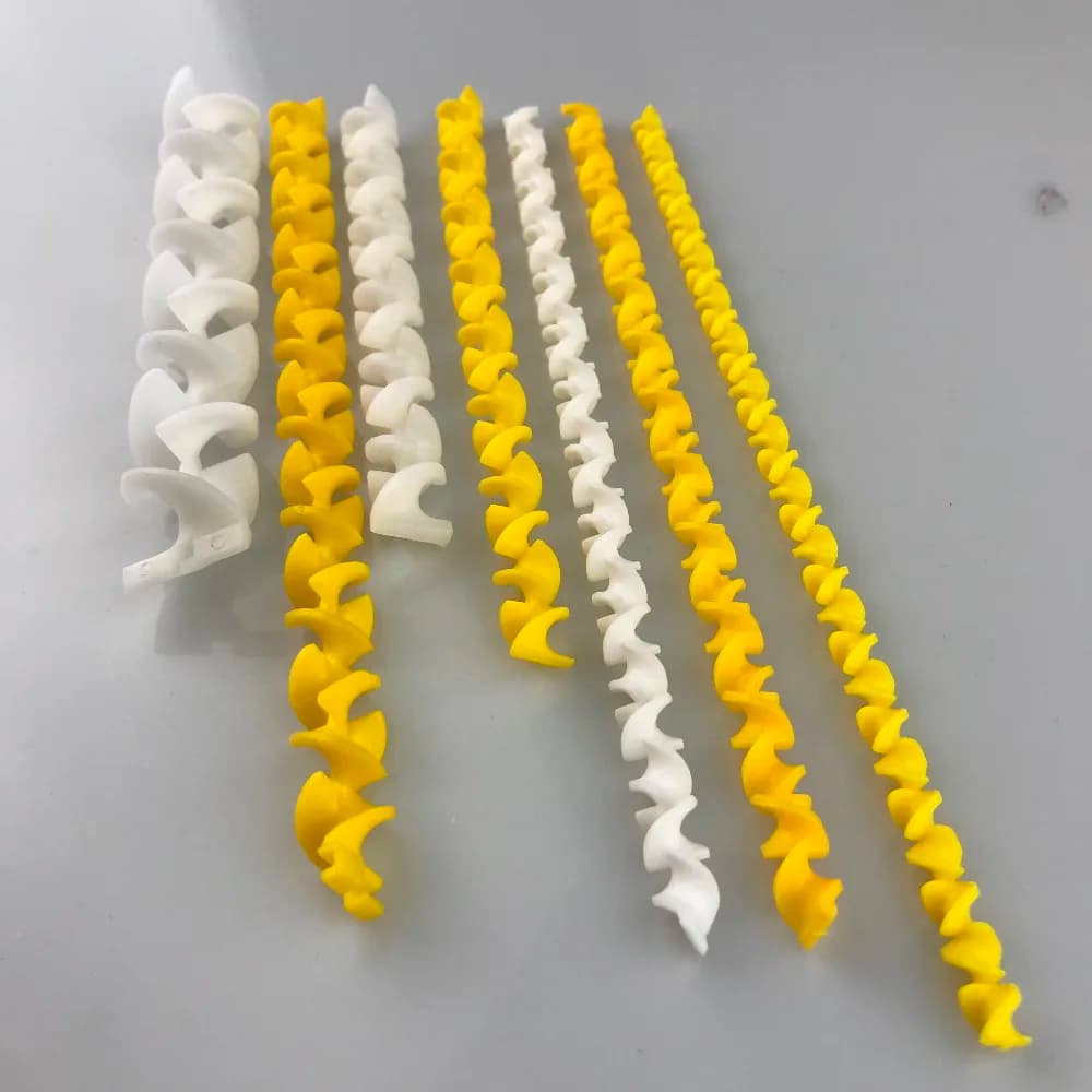 50PCS/Lot Spiral Static Mixer Section Solvents Adhesives Inline Pipe Mixer Elements