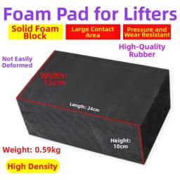 Chassis Protector Scissor Lift Pad For Garage Rubber Foam Material Prevents Frame Bending Protects Welding Points