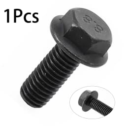 1pcs Metal Saw Blade Bolt M8 X 20mm Left Hand Thread Hex Head Flange For Cutting Machine Tool Miter Saw Blade Screw Bolt 
