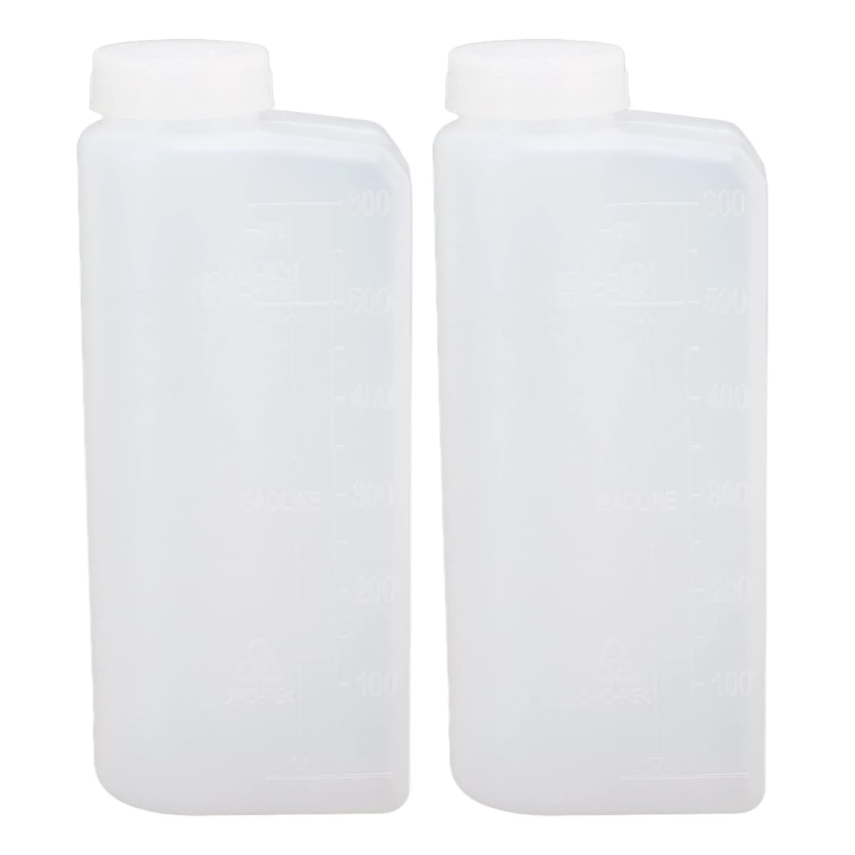 2PCS Oil Mixing Bottle Container 600ML 2 Stroke Oil Petrol Fuel Mix Bottle Professional Stable High Accuracy for Ironing Machine